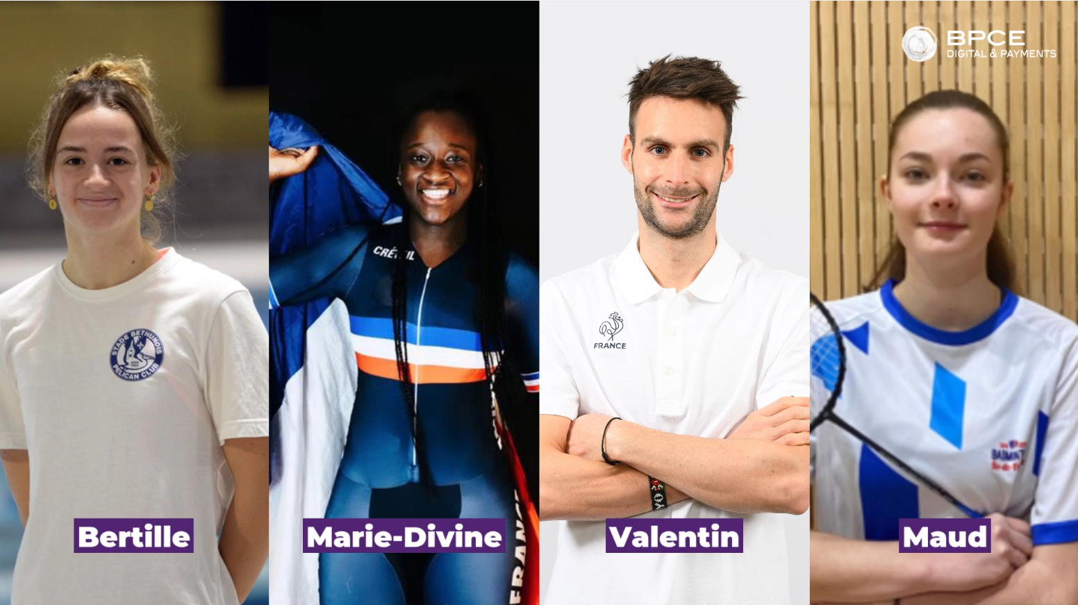 4 athlètes BPCE Digital Payments